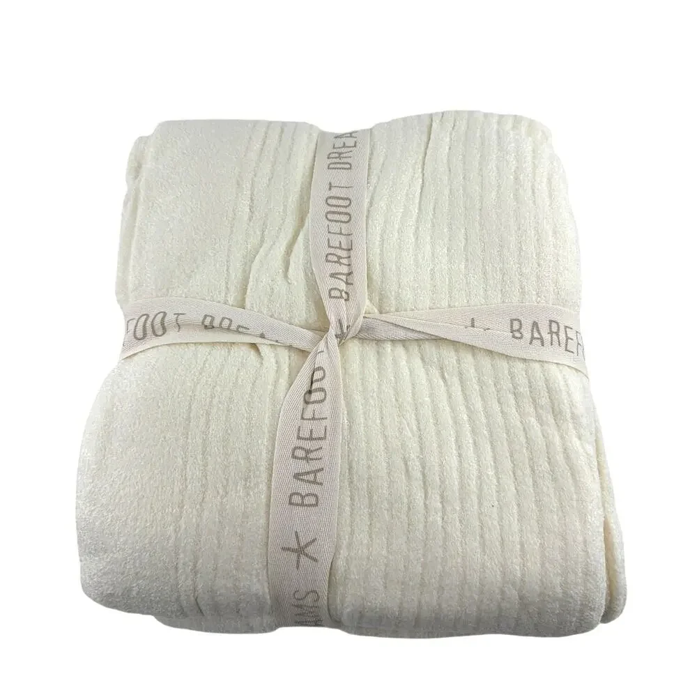 Barefoot Dreams Pearl CozyChic Lite Ribbed Throw One Size 54